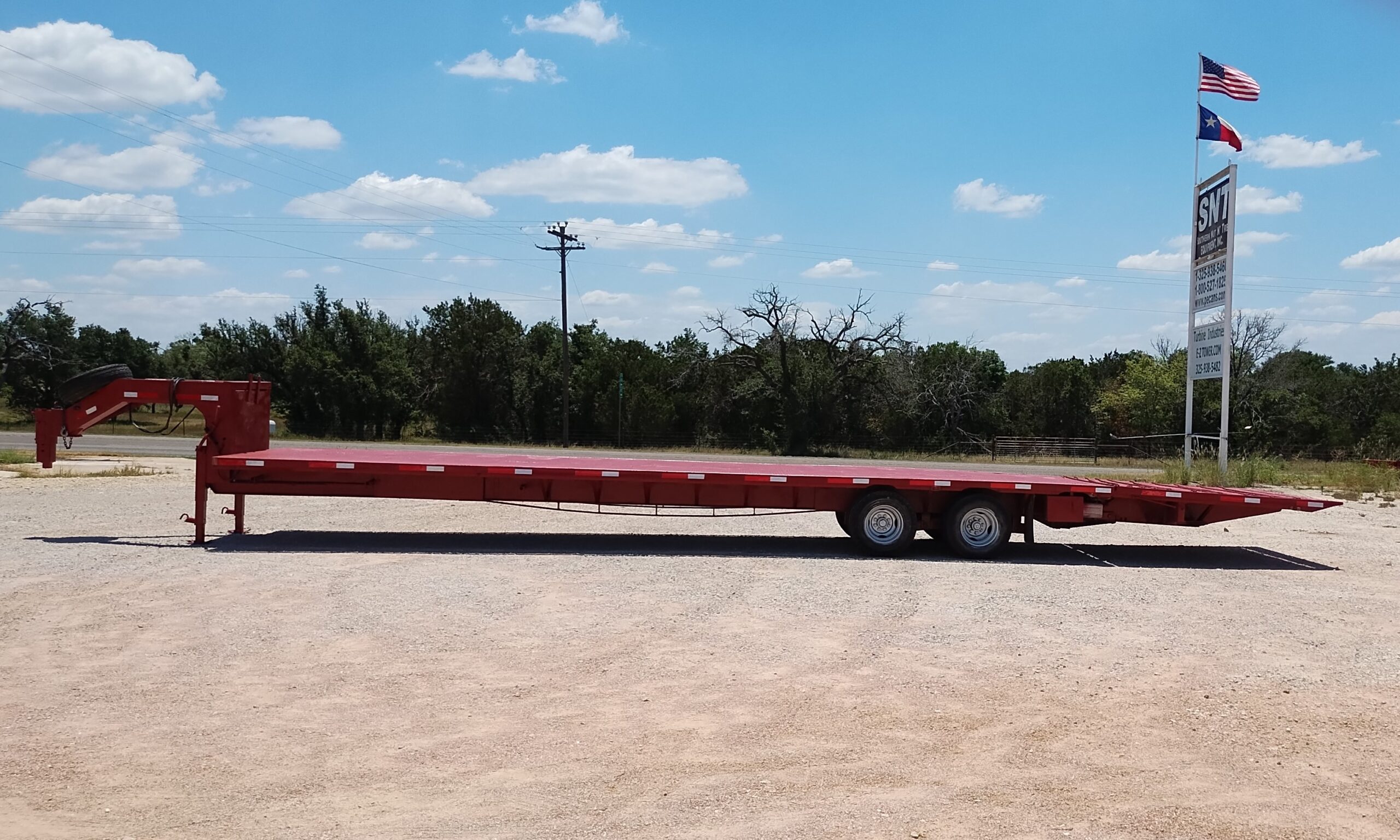 41 foot dovetail trailer.